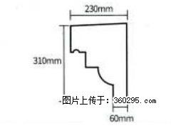 产品分解图型 - 檐口线，型号：SX311-YK-3，规格：230x310mm(3) - 鹰潭三象EPS建材 yingtan.sx311.cc